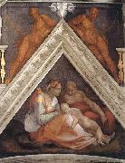 Michelangelo Buonarroti Ancestors of Christ: figures painting